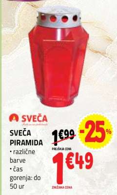 SVEČA PIRAMIDA