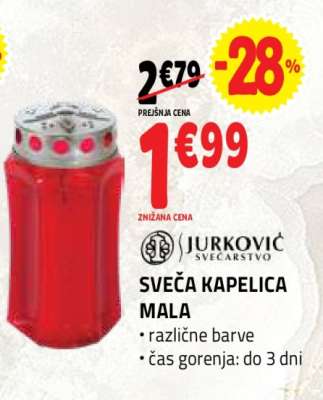 SVEČA KAPELICA MALA