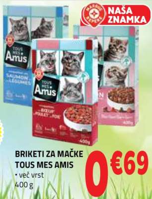 BRIKETI ZA MAČKE TOUS MES AMIS