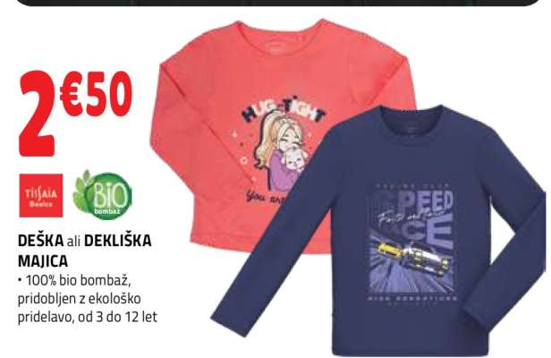 DEŠKA ali DEKLIŠKA MAJICA