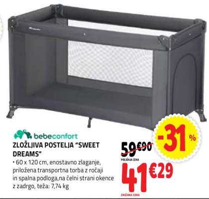 ZLOŽLJIVA POSTELJA 'SWEET DREAMS'