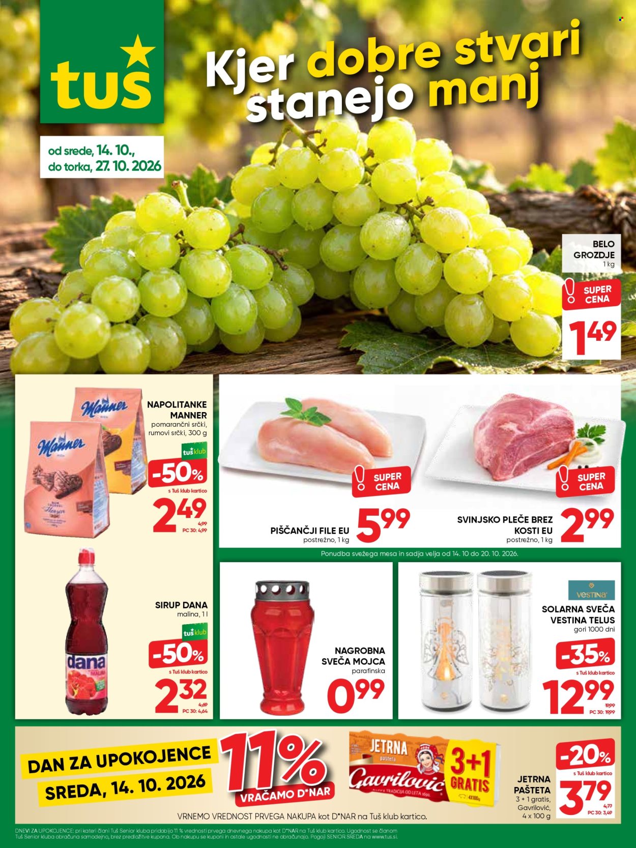 Tuš katalog - 14.10.2026 - 27.10.2026. Stran 1