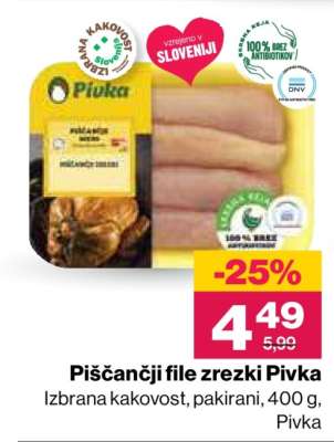 PIŠČANČJI FILE - ZREZKI PIVKA