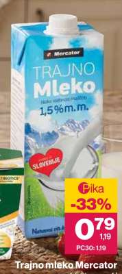 Trajno mleko Mercator