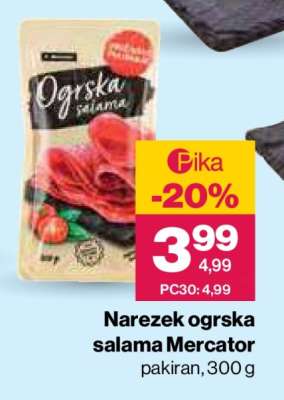 Narezek ogrska salama Mercator