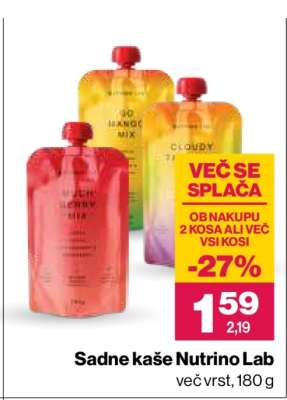 Sadne kaše Nutrino Lab