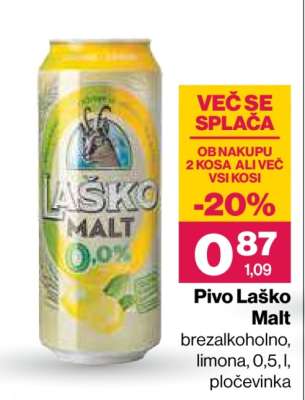 Pivo Laško Malt