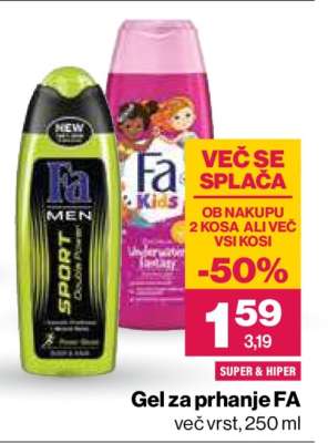 GEL ZA PRHANJE FA