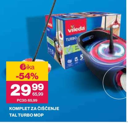 Komplet za čiščenje tal Turbo Mop
