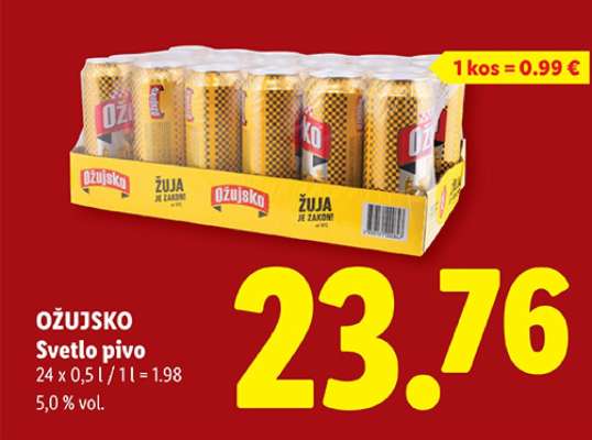 OŽUJSKO Svetlo pivo