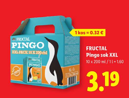 FRUCTAL Pingo sok XXL