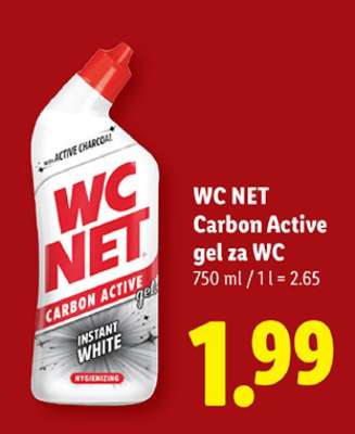 WC NET Carbon Active gel za WC