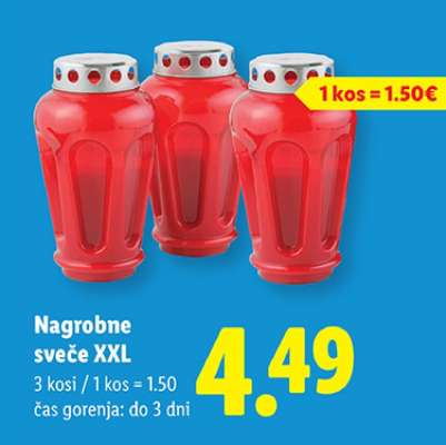 Nagrobne sveče XXL