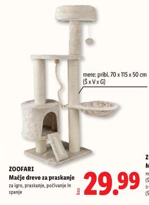 Zoofari Mačje drevo za praskanje