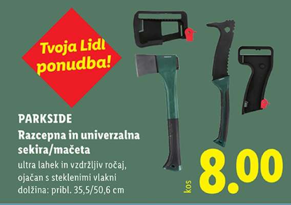 PARKSIDE Razcepna in univerzalna sekira/mačeta