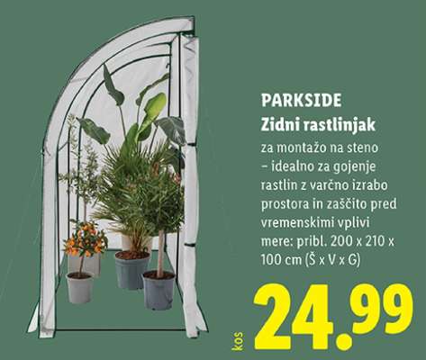 PARKSIDE Zidni rastlinjak