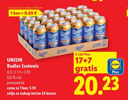 UNION RADLER ISOTONIC