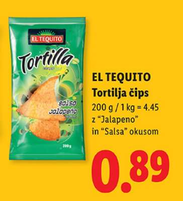 El Tequito Tortilja čips