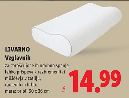 LIVARNO Vzglavnik
