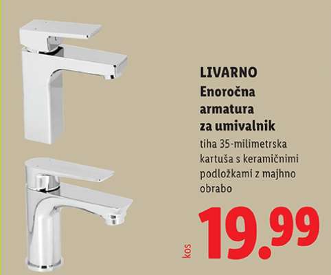 LIVARNO Enoročna armatura za umivalnik