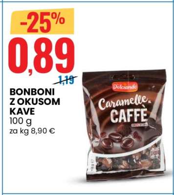 Bonboni z okusom kave