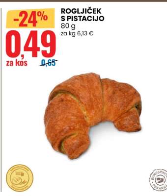 ROGLJIČEK S PISTACIO