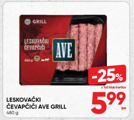 Leskovački čevapčiči AVE Grill