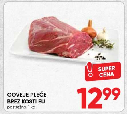 Goveje pleče brez kosti EU