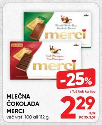 MLEČNA ČOKOLADA MERCI
