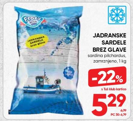 Jadranske sardele brez glave