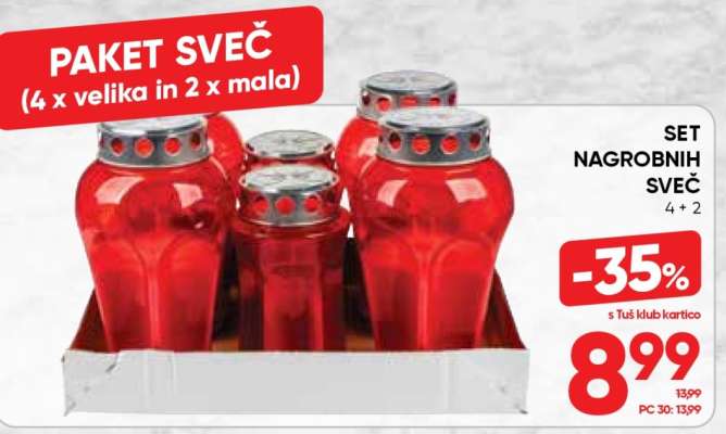 Set nagrobnih sveč