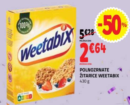 POLNOZRNATE ŽITARICE WEETABIX