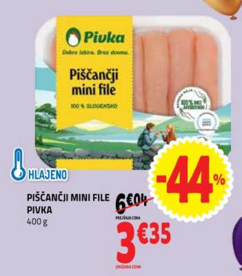 PIŠČANČJI MINI FILE PIVKA
