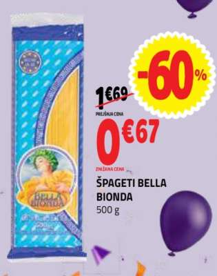 ŠPAGETI BELLA BIONDA
