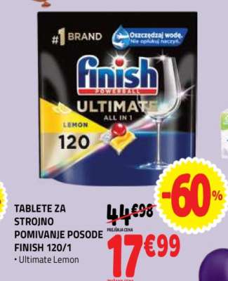 TABLETE ZA STROJNO POMIVANJE POSODE FINISH 120/1