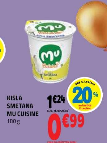 Kisla smetana MU Cuisine