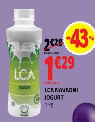 LCA NAVADNI JOGURT