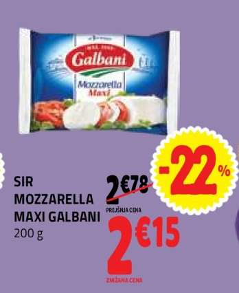 SIR MOZZARELLA MAXI GALBANI
