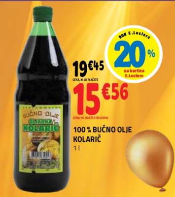 100 % BUČNO OLJE KOLARIČ