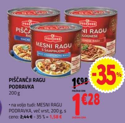 PIŠČANČJI RAGU PODRAVKA