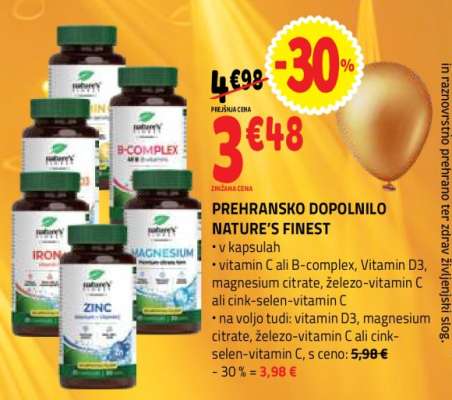PREHRANSKO DOPOLNILO NATURE'S FINEST