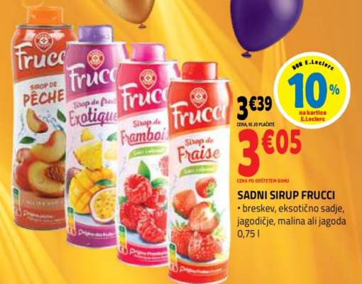 Sadni sirup Frucci