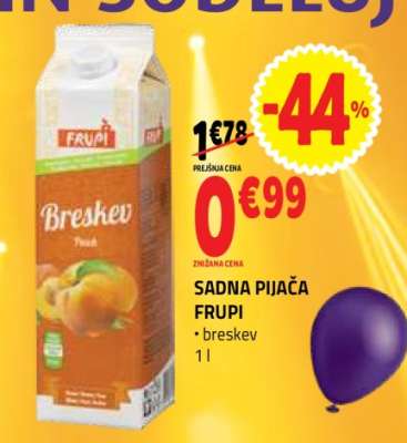 Sadna pijača Frupi