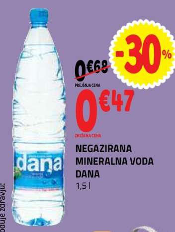 NEGAZIRANA MINERALNA VODA DANA