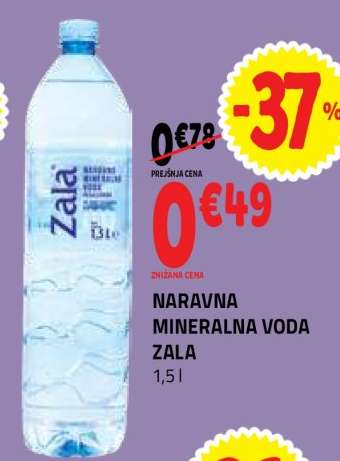 Naravna mineralna voda Zala