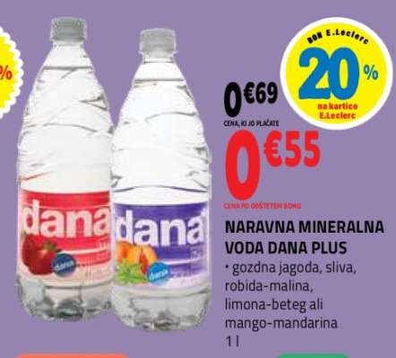 NARAVNA MINERALNA VODA DANA PLUS