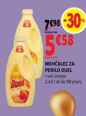 MEHČALEC ZA PERILO DUEL