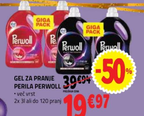 Gel za pranje perila Perwoll