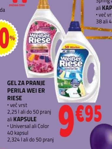 GEL ZA PRANJE PERILA WEI ER RIESE