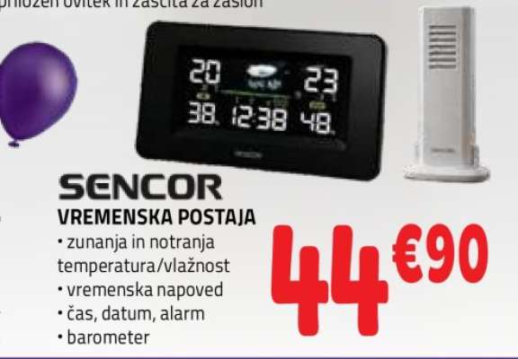 SENCOR VREMENSKA POSTAJA